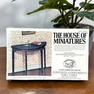 The House of Miniatures Dollhouse Furniture Unassembled Kit Hipplewhite Table